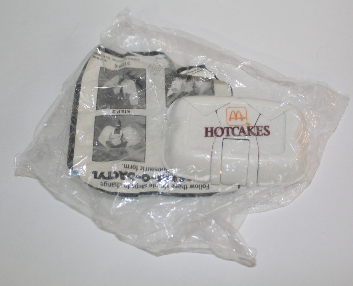 McDonalds McDino Transforming Dinosaur Hot Cakes O Dactyl in Bag Happy Meal Changables 1990