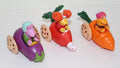 Fraggle Rock McDonalds Lot of Three Vegetable Cars 1988
