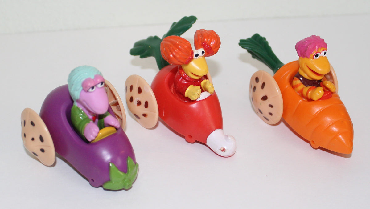 Fraggle Rock McDonalds Lot of Three Vegetable Cars 1988
