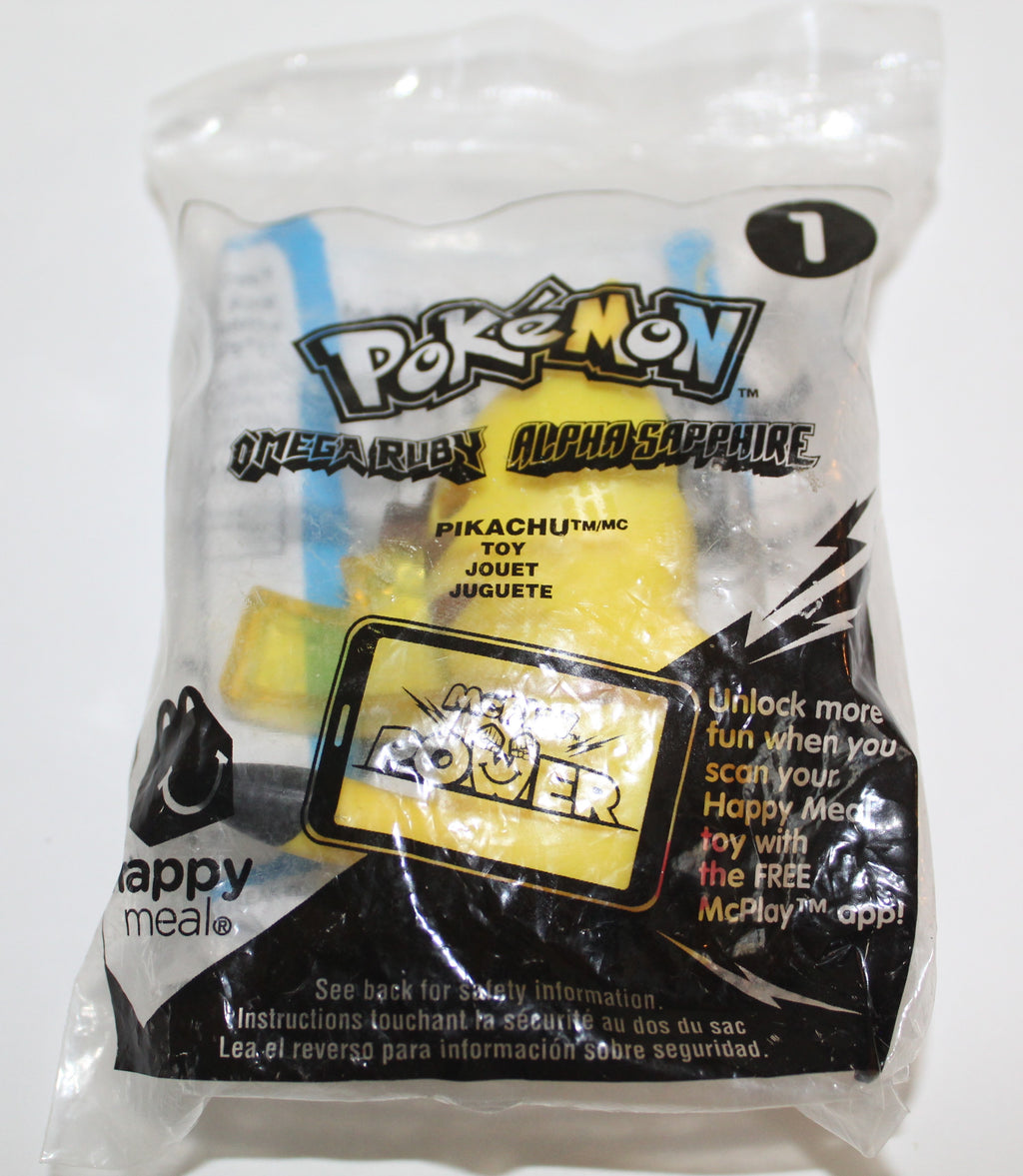 McDonald's Pokémon Omega Ruby & Alpha Sapphire Pikachu Figure with Card 2015 Pokemon