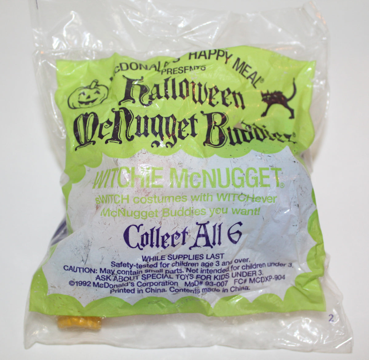 McDonalds McNuggets Buddies Halloween Witch Figure Happy Meal 1992