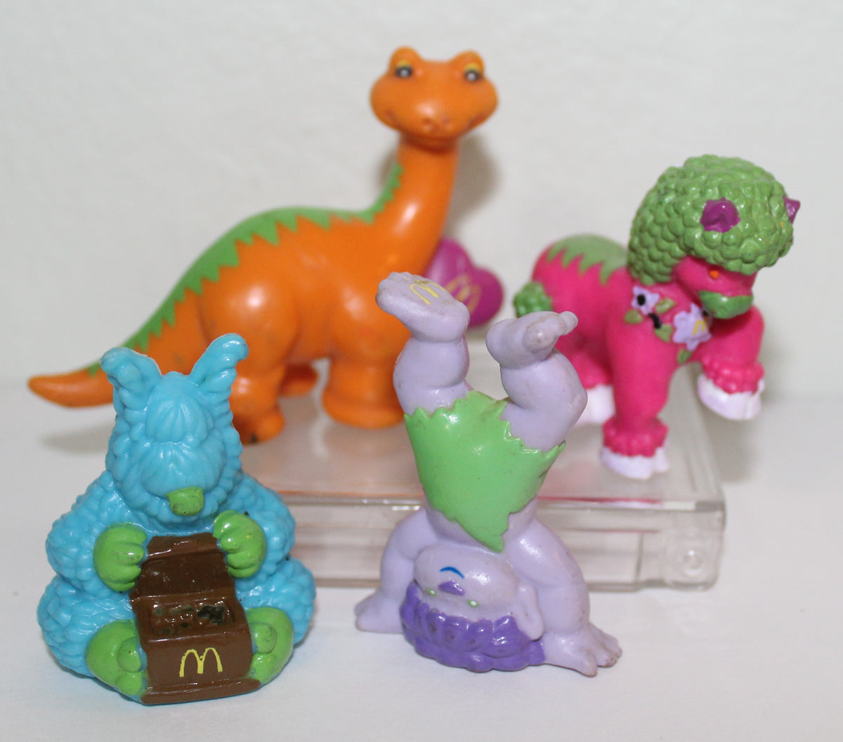 McDonalds Tinosaurs PVC Figure Lot of 4 Happy Meal 1986