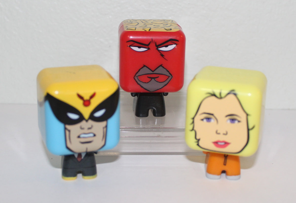 Adult Swim Mini Figure Lot of 3 Carl's Jr. 2021