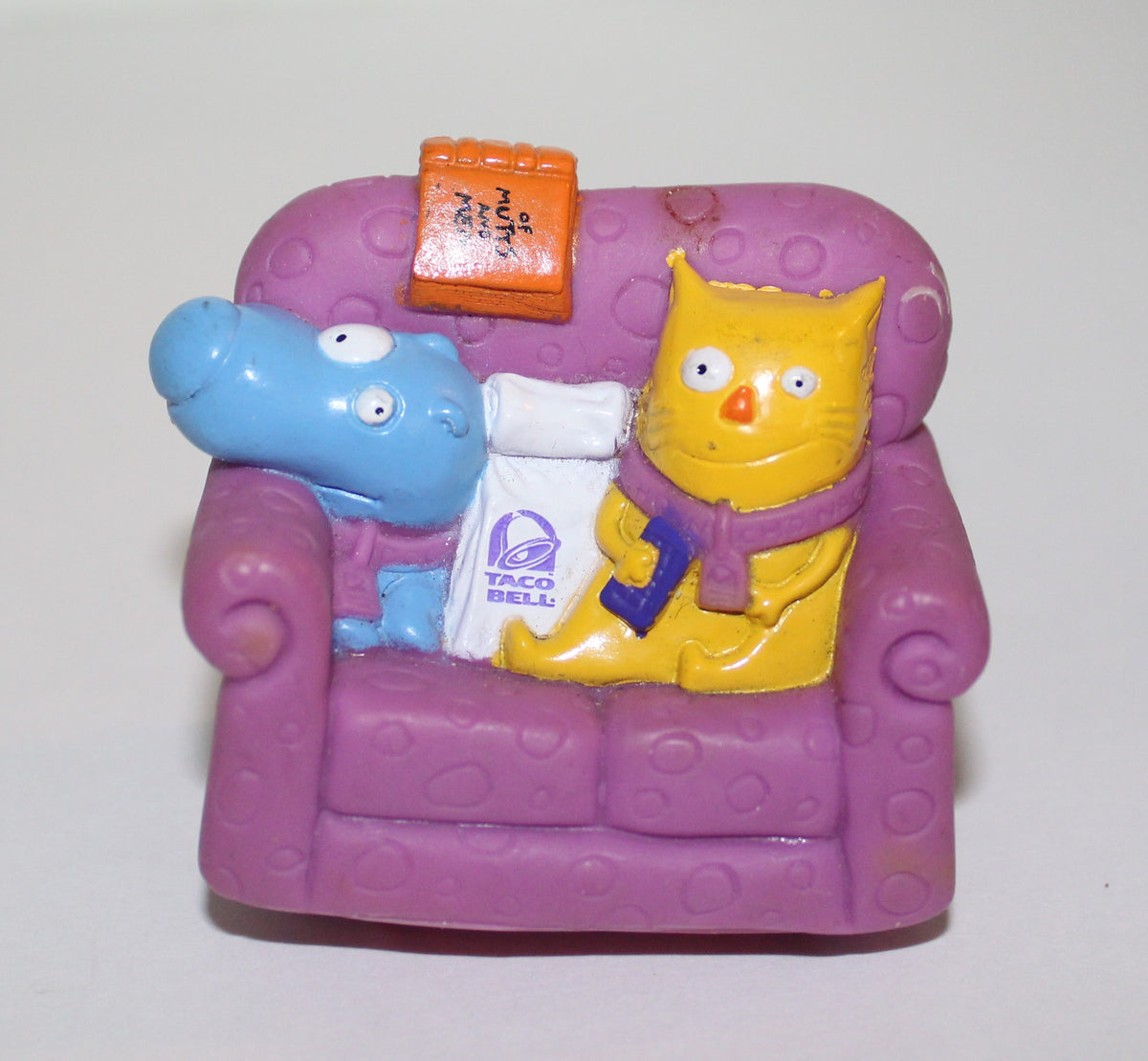 Nacho and Dog Pull Back Couch Mobile Kids Meal Toy Taco Bell 1995