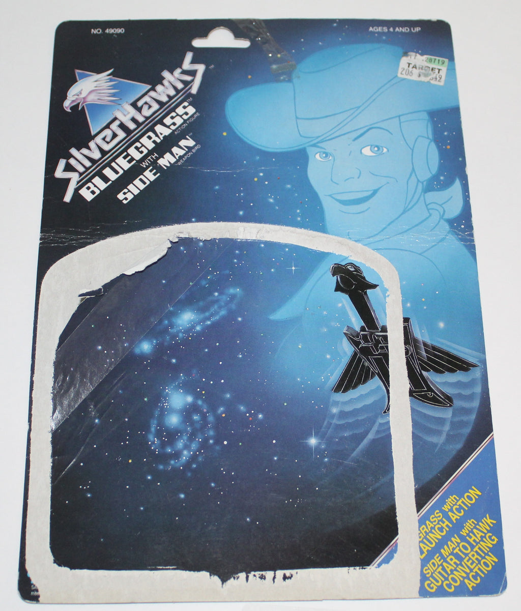 Silverhawks Bluegrass Figure Packaging Card Back Kenner Telepix 1986