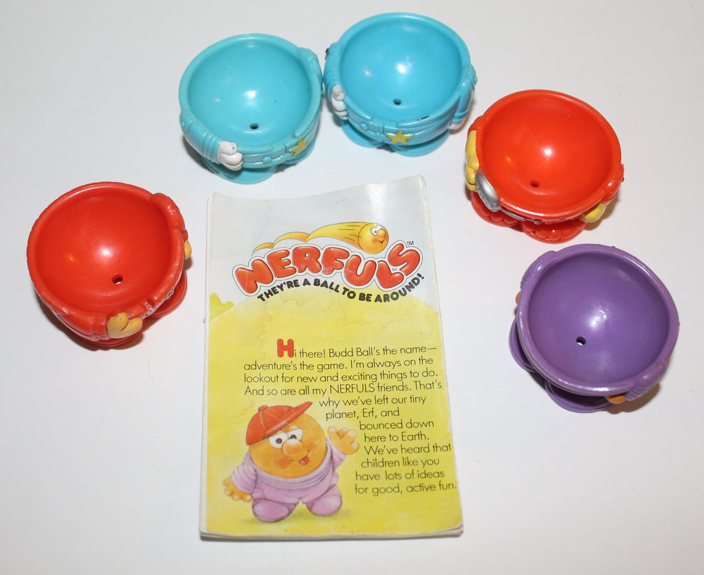 Nerfuls Lot of Figure Bottoms and Pamplet Parker Brothers 1985