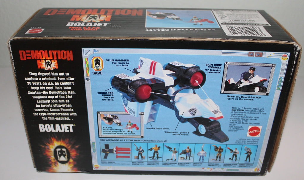 Demolition Man Bolajet Mattel 1993 Sealed Bola Jet
