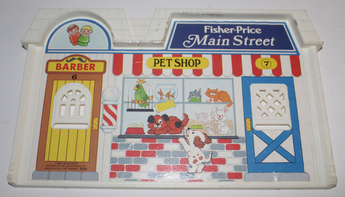 Fisher Price Little People Main Street Store Front Part #2500 1986