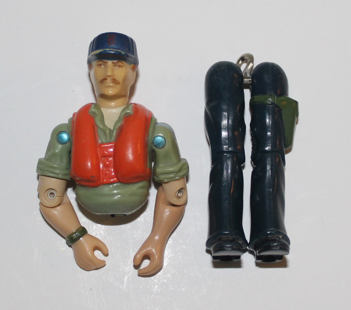 G.I Joe Cutter Upper Torso and Legs Body Parts 1984 Hasbro
