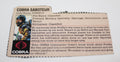 G.I Joe Firefly File Card Hasbro 1984