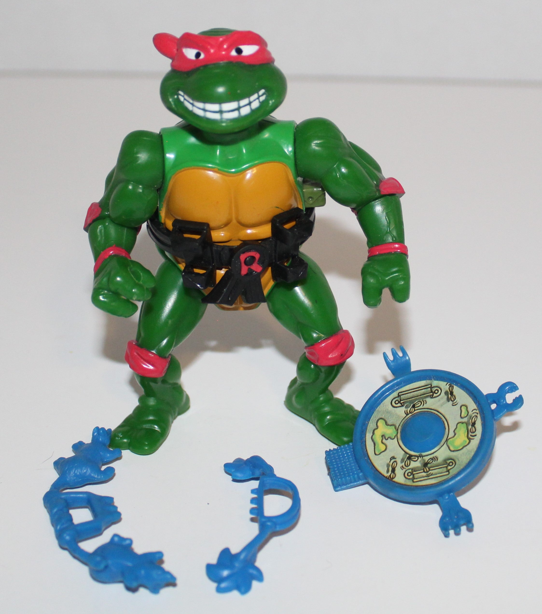 Ninja Turtles TMNT Breakfightin' Raphael Figure with Parts Playmates 1989