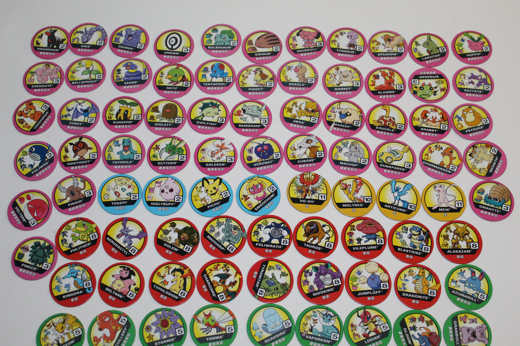 Pokémon Master Trainer Board Game Pieces Chips Lot 2001 Milton Bradley Pokemon