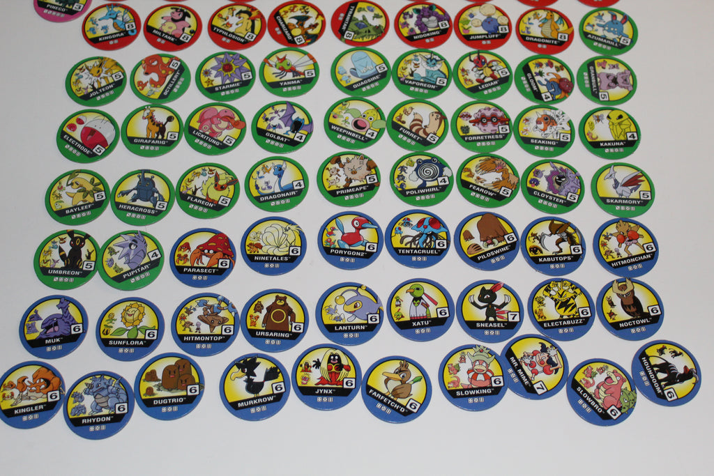 Pokémon Master Trainer Board Game Pieces Chips Lot 2001 Milton Bradley Pokemon