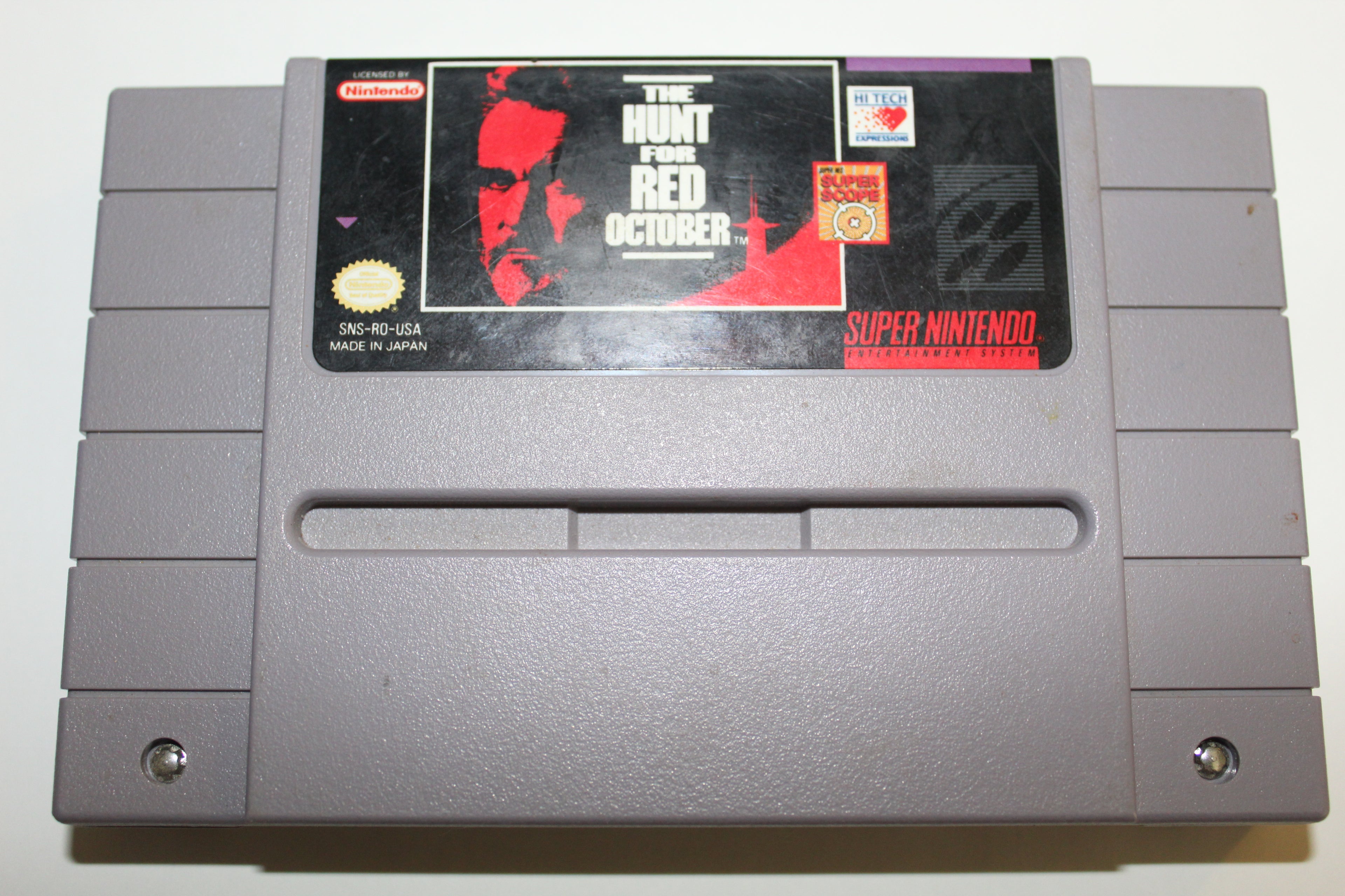 Super Nintendo Hunt for Red October Game Cartridge 1993 SNES