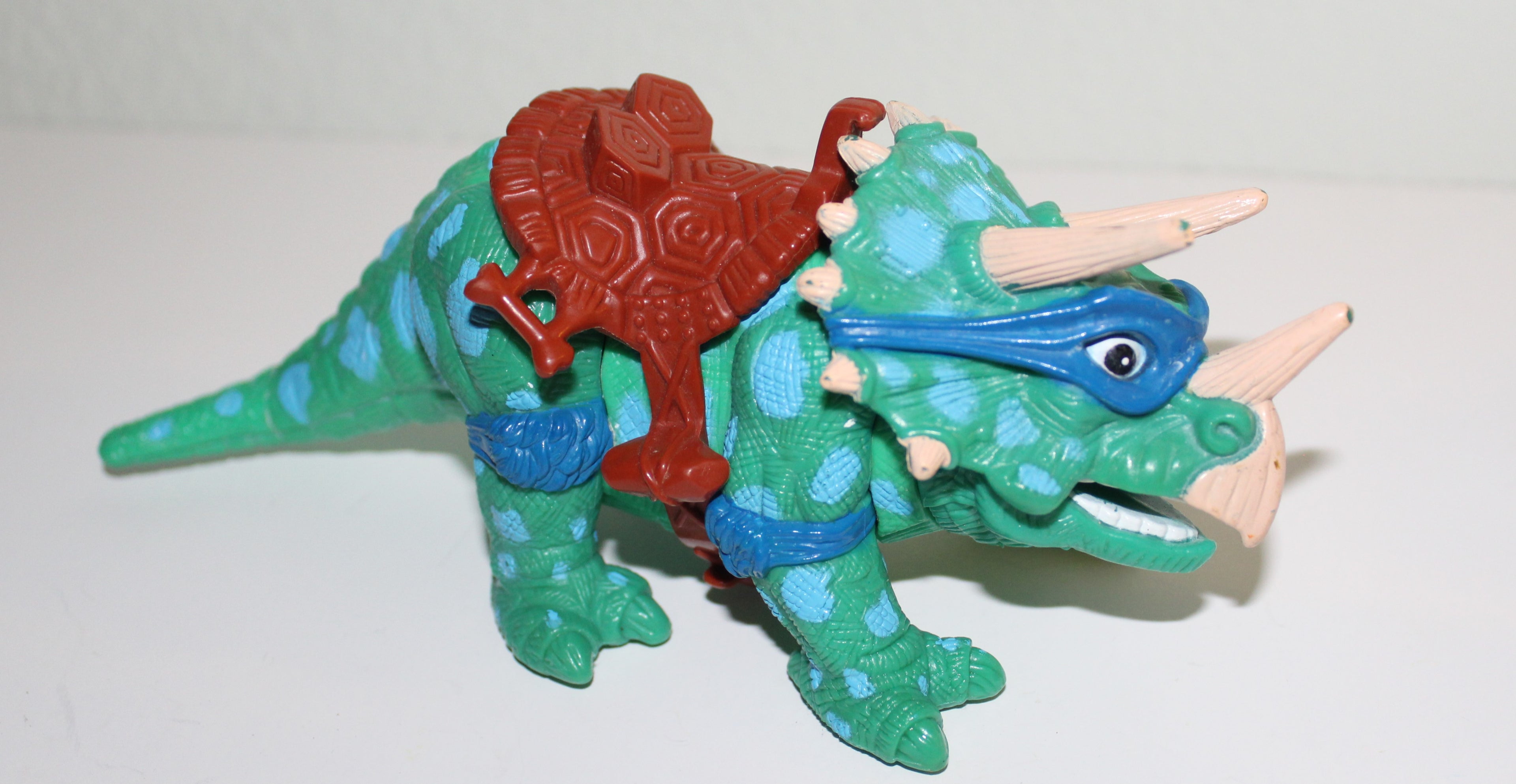 Ninja Turtles TMNT Cave Turtle Leo with Dingy Dino Figure Parts Playmates 1993