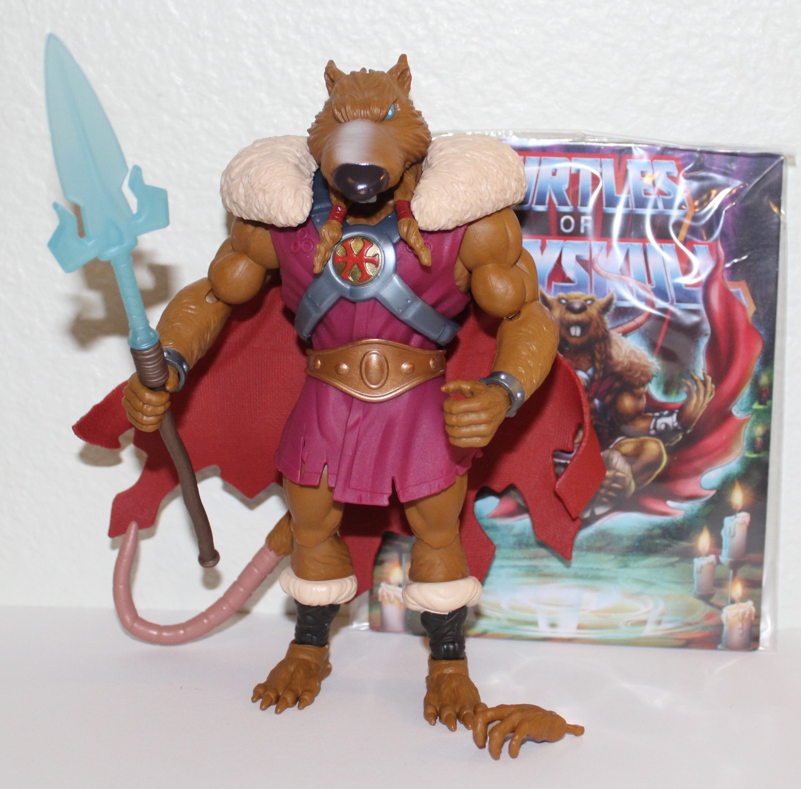 Ninja Turtles of Grayskull TMNT Splinter Skull Figure Complete Mattel 2024