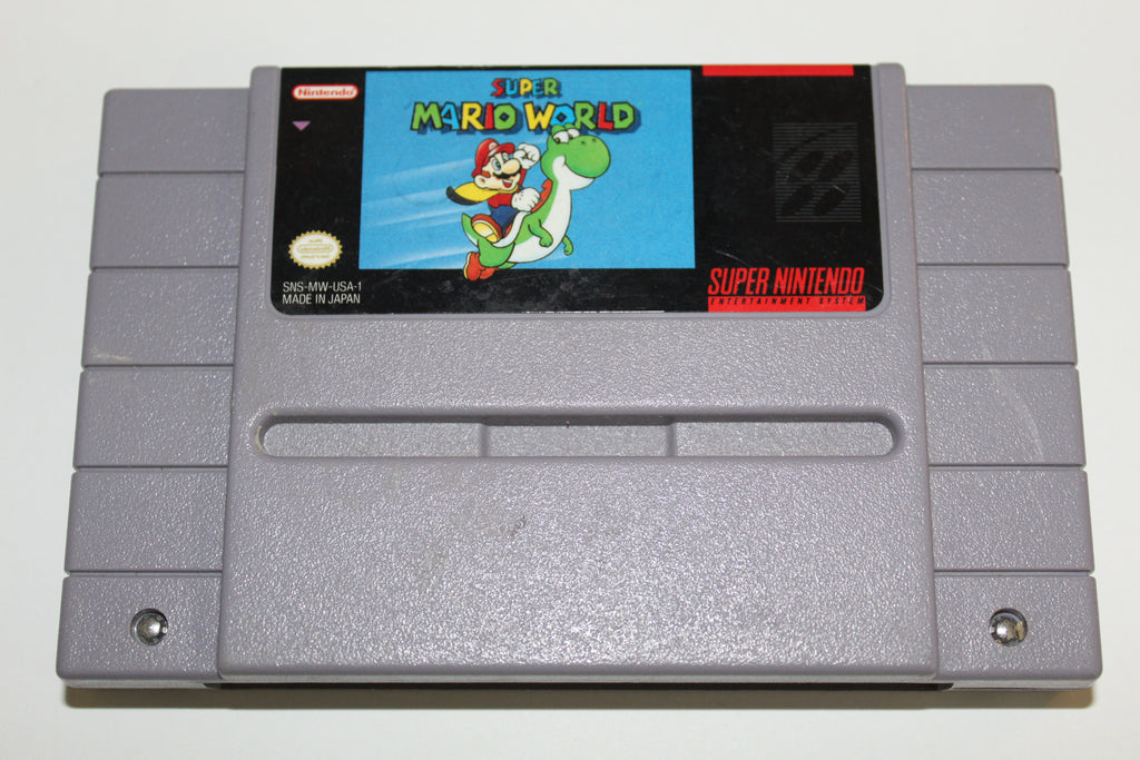 Super Nintendo Super Mario World Game Cartridge 1991 SNES