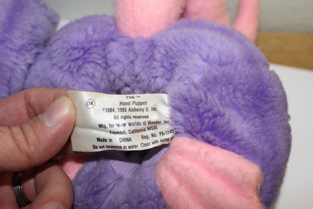 Teddy Ruxpin Fob Hand Puppet Worlds of Wonder 1987 Alchemy