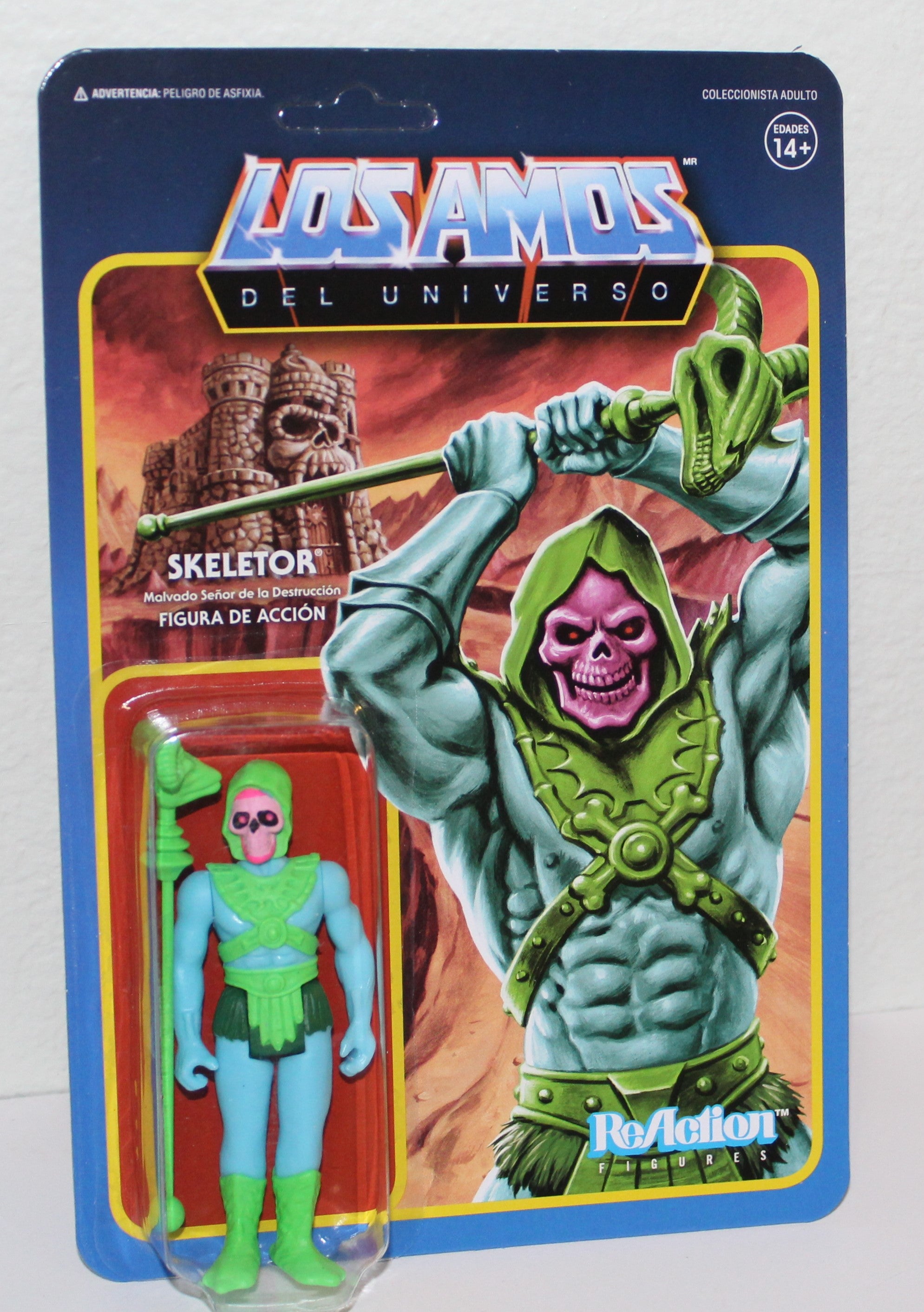 Masters Of the Universe Skeletor Los Amos Reaction Figure Super 7 2018