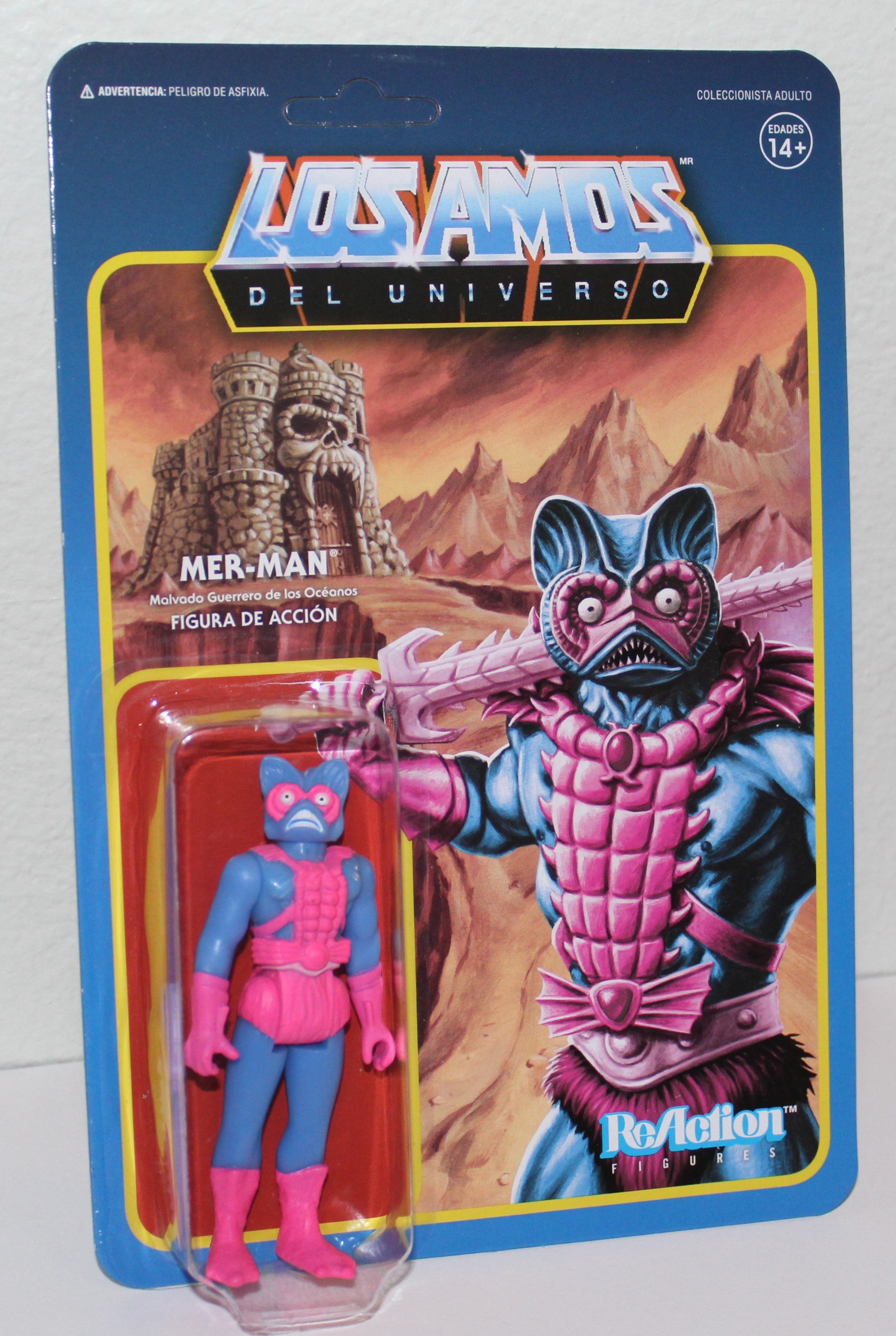 Masters Of the Universe Mer Man Los Amos Reaction Figure Super 7 2018