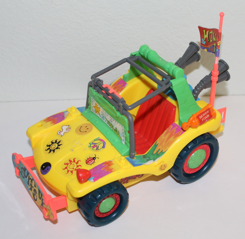 TMNT Ninja Turtles Mike's Kowabunga Surf Buggy Vehicle with Parts Playmates 1991