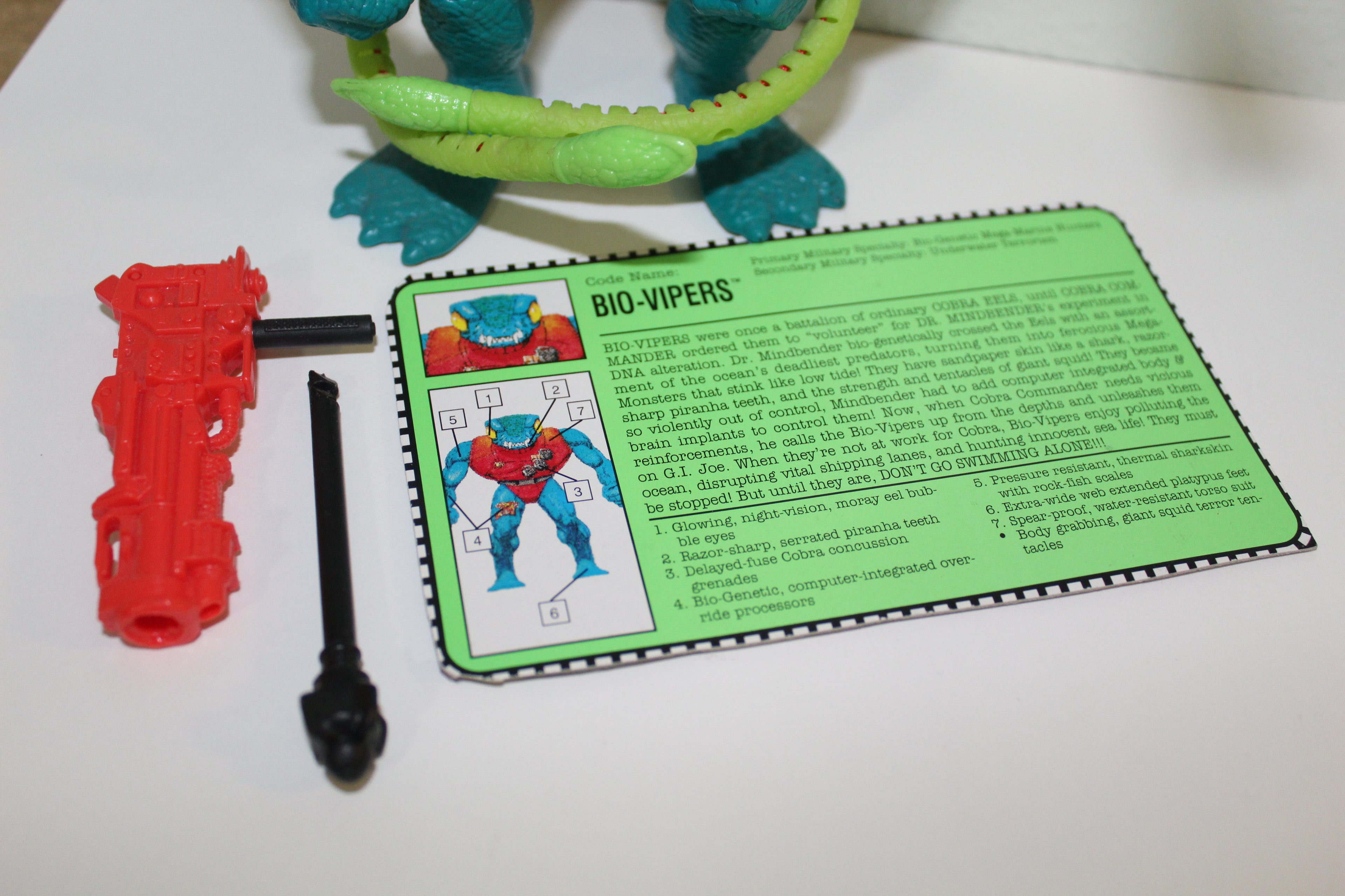 G.I. Joe Mega Marines Bio-Viper Figure Complete Hasbro 1993