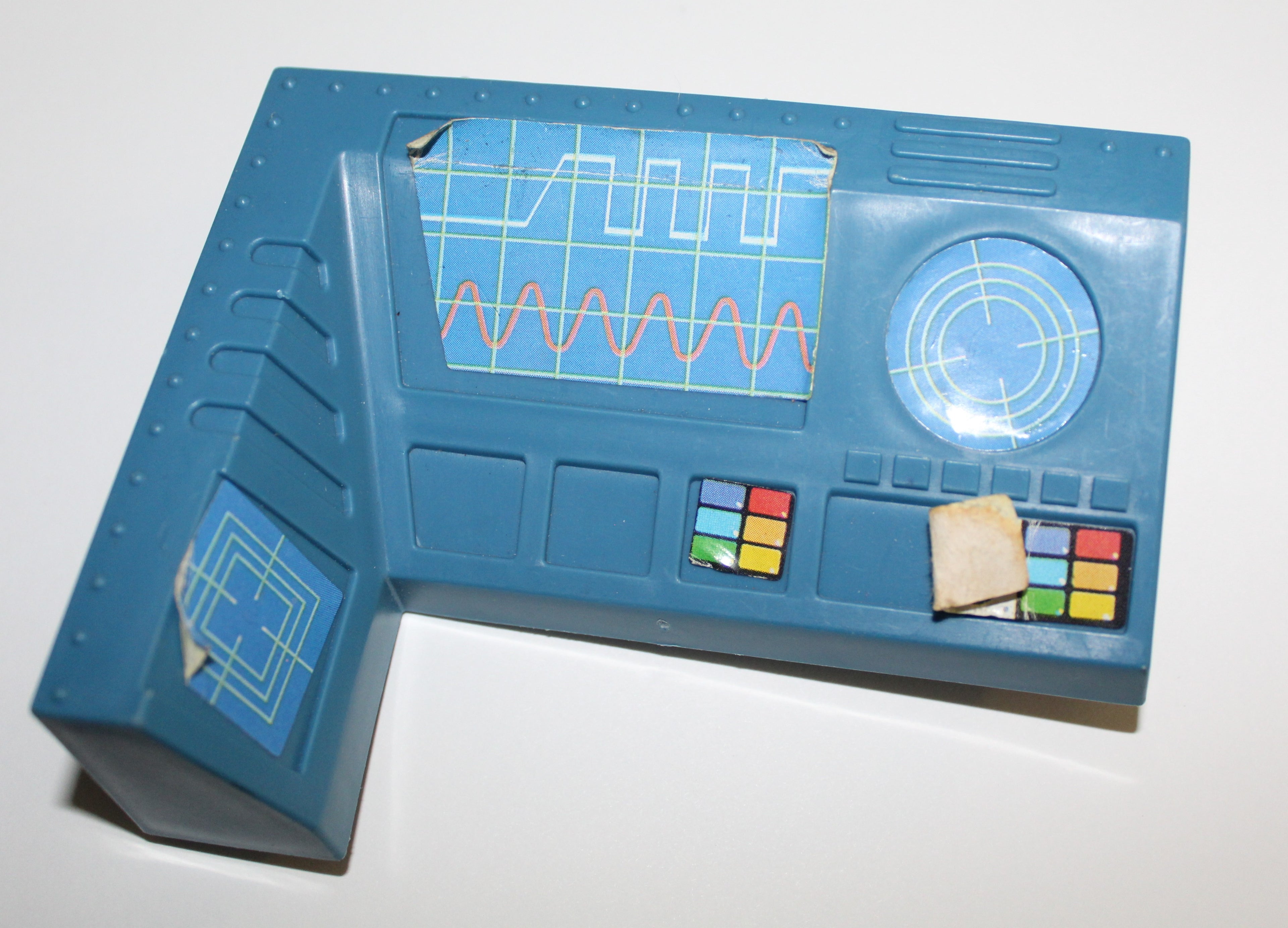 Bravestarr Fort Kerium Blue Command Center Control Panel Part Mattel 1986 Brave Star (Copy)