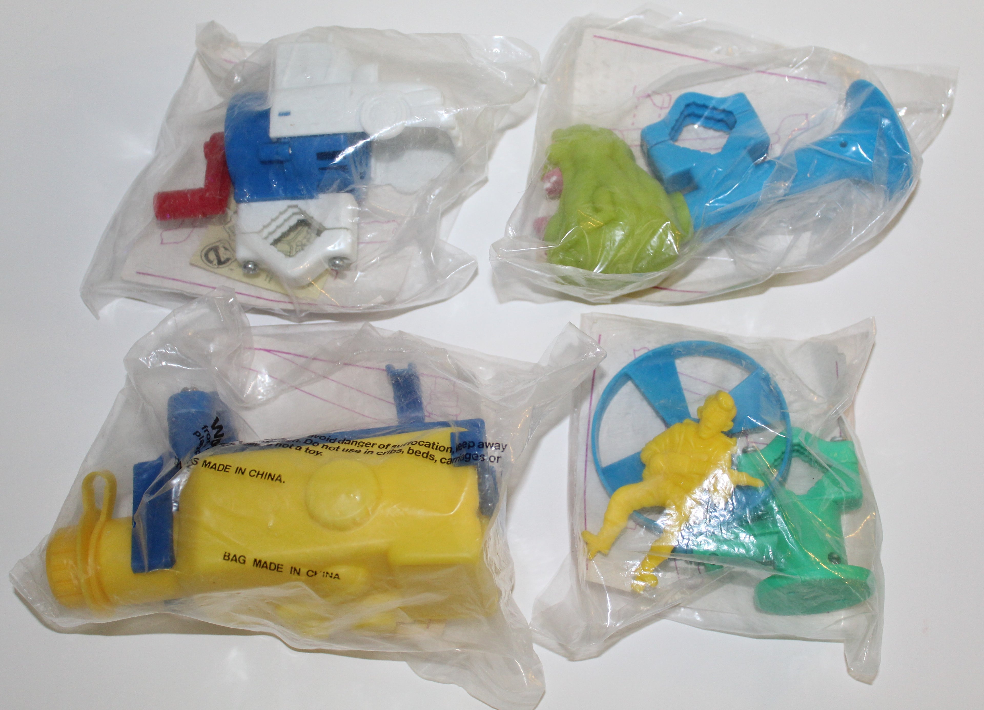 Real Ghostbusters Happy Meal Bike Accessory Packaged Set McDonalds Kenner 1991