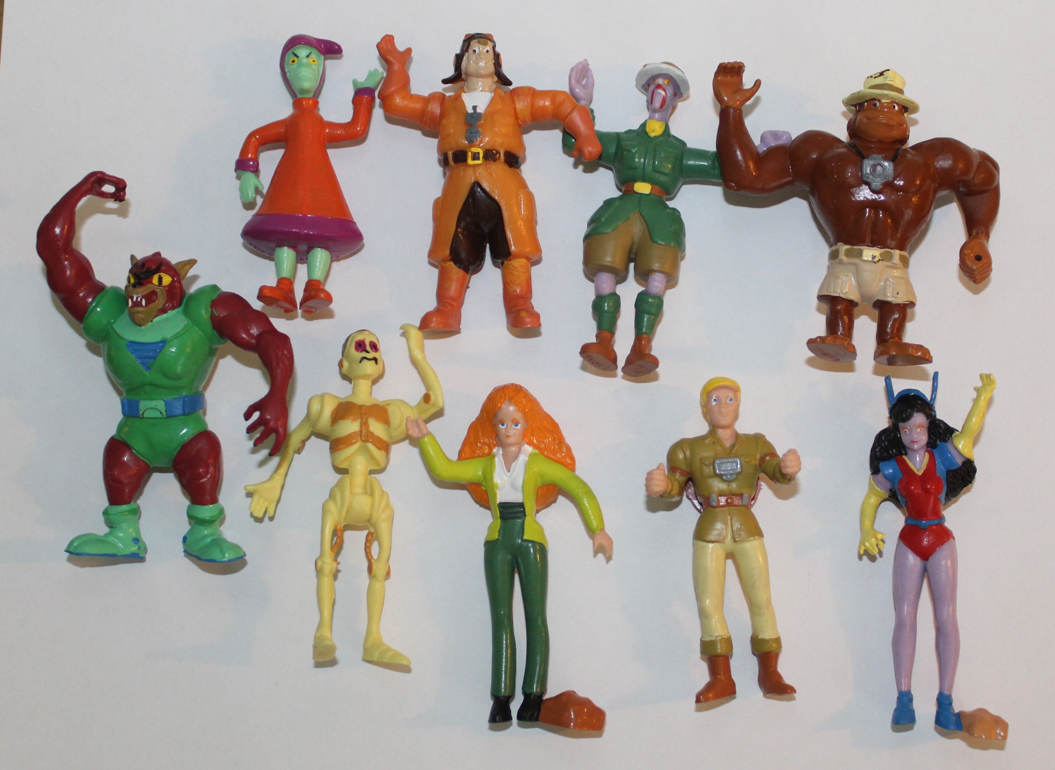 Filmation Ghostbusters Mini PVC Figure Lot 1986 Schaper