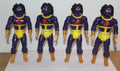 Chuck Norris Karate Kommandos Purple Super Ninja Lot of 4 Kenner 1986