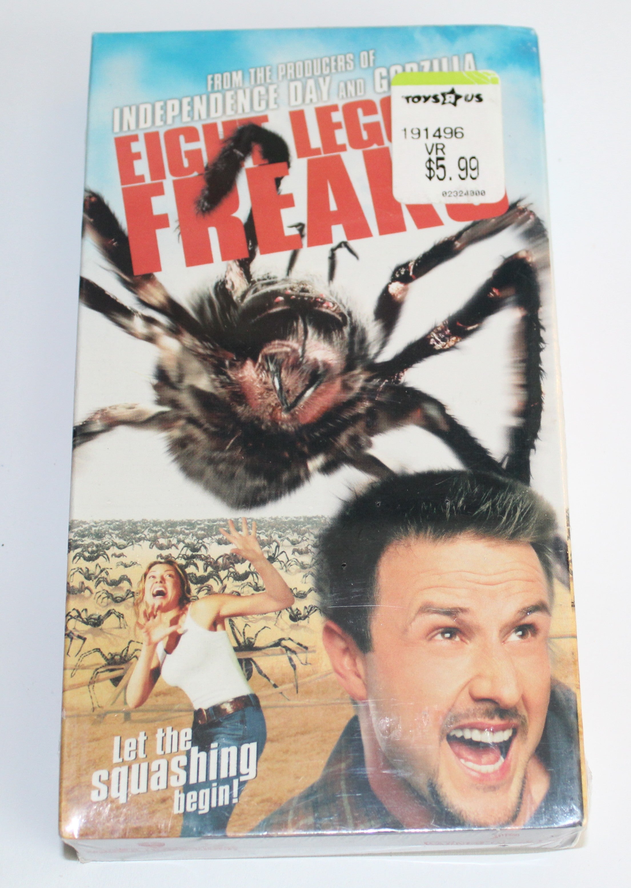 Eight-Legged Freaks VHS Tape Movie David Arquette Scarlet Johansson Factory Sealed