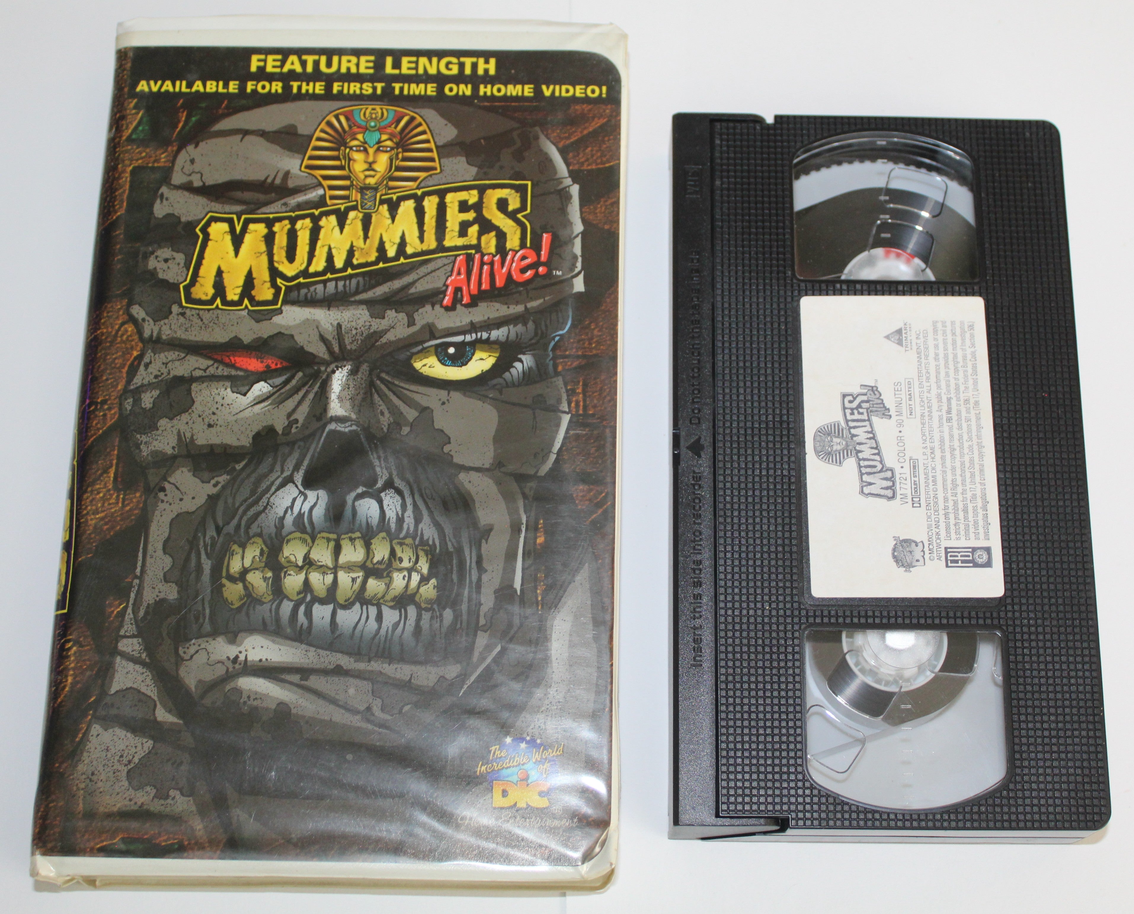 Mummies Alive! Feature Length Animated Trimark Home Video 1998 VHS