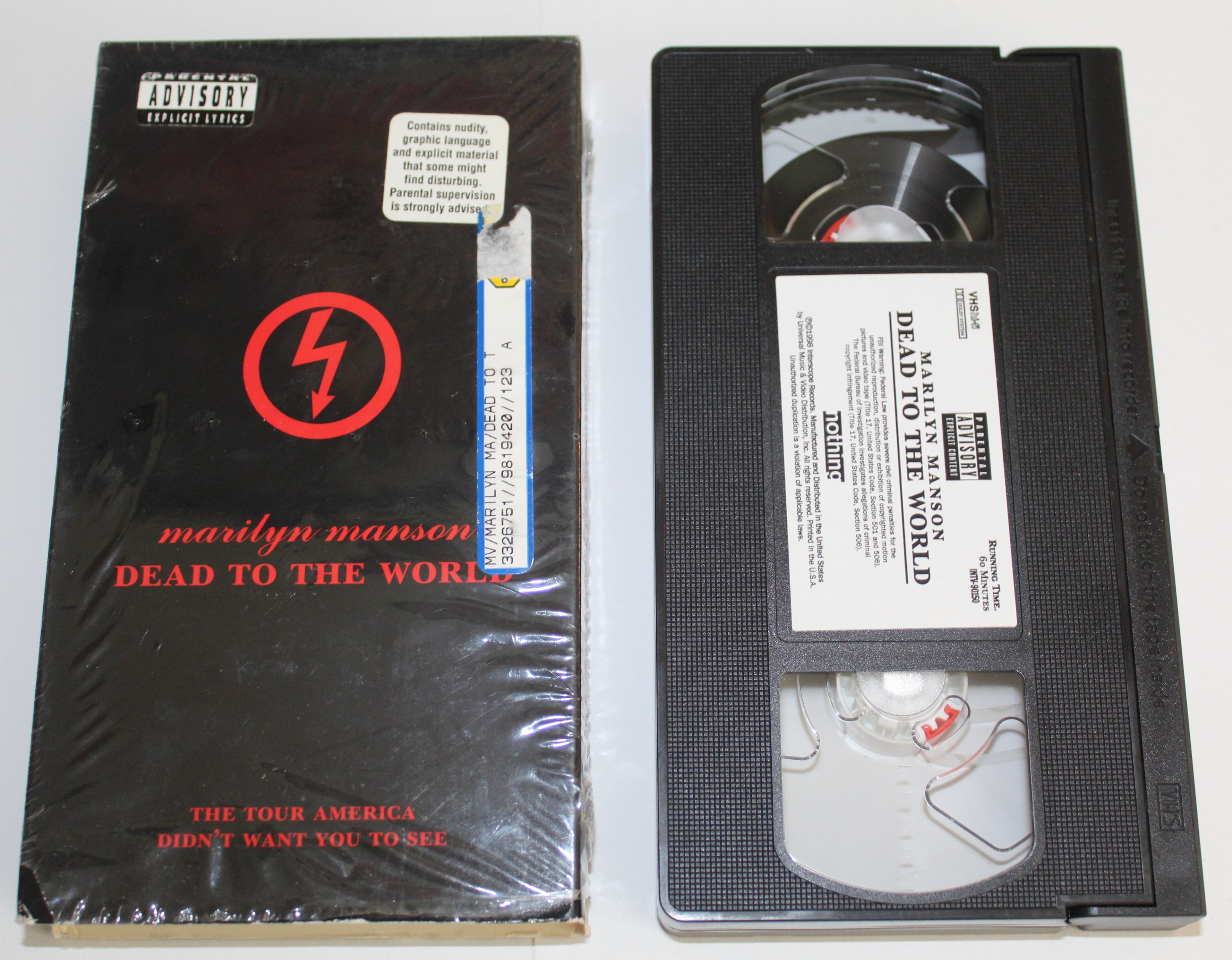 Marilyn Manson Dead to the World Concert VHS Tape 1998