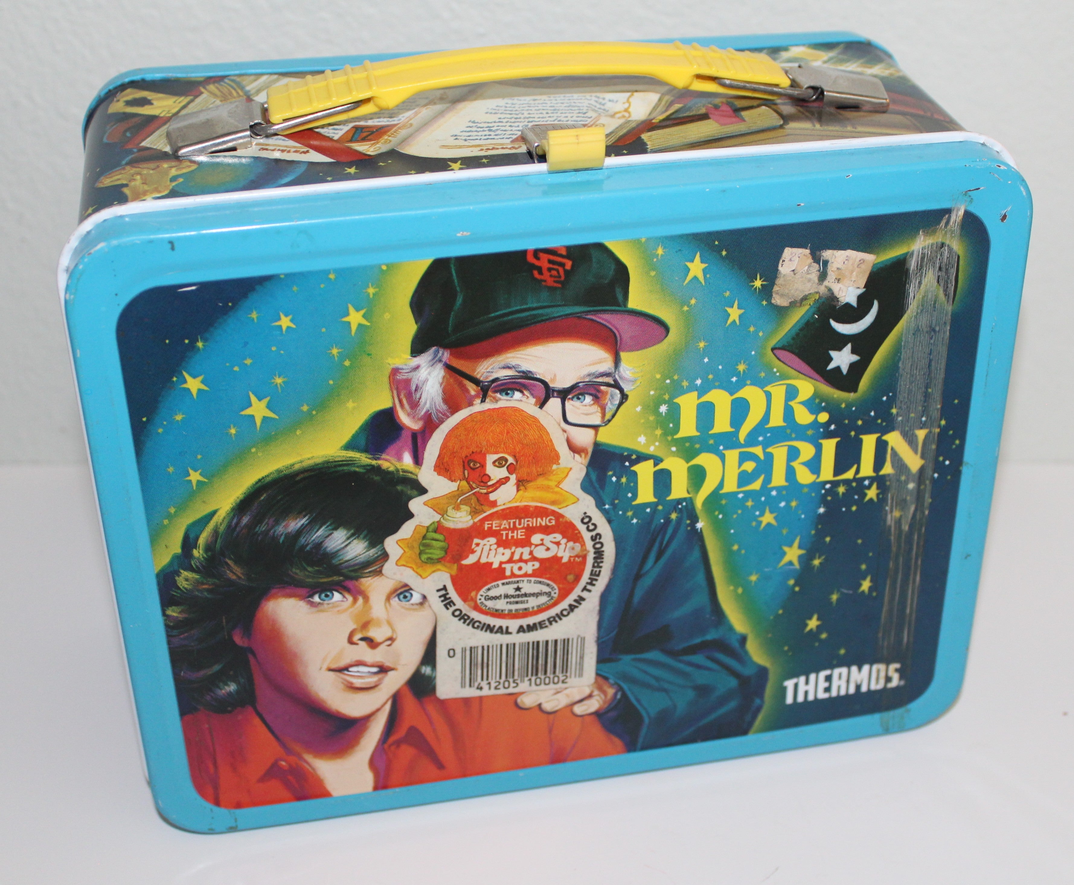 Mr. Merlin Metal Lunchbox Thermos 1981
