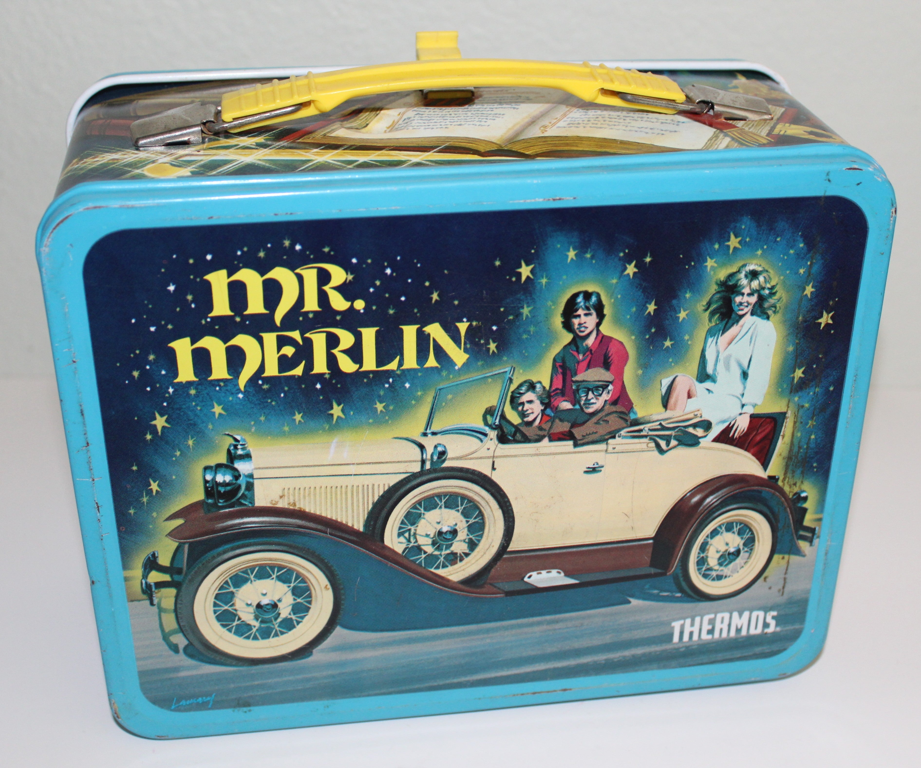 Mr. Merlin Metal Lunchbox Thermos 1981