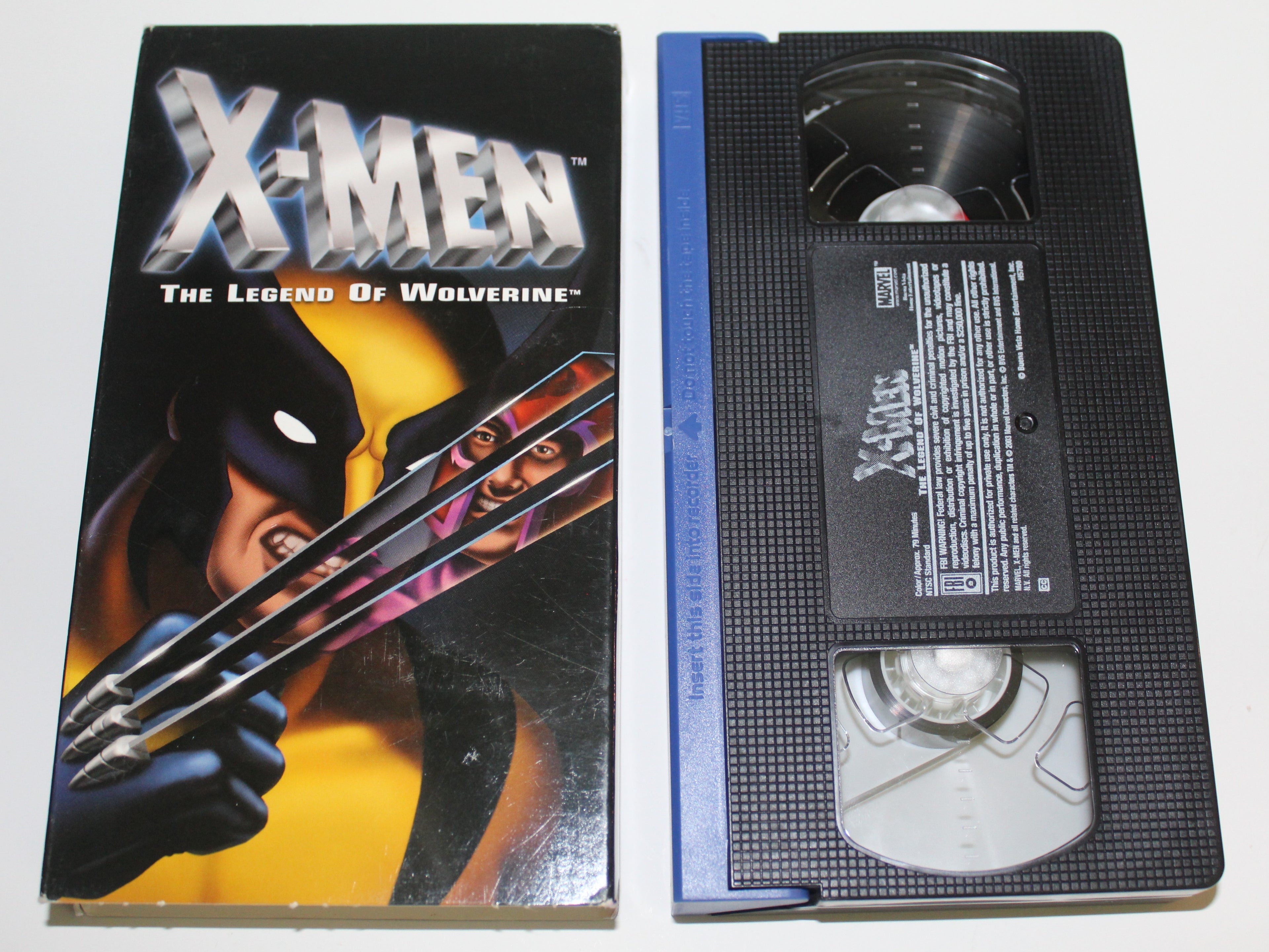 X-Man Legend of Wolverine VHS Marvel 2003