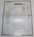 Dino Riders Diplodocus Instruction Sheet Tyco 1987