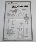 Dino Riders Styracosaurus Instruction Sheet Tyco 1987