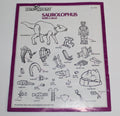 Dino Riders Saurolophus Instruction Sheet Tyco 1987