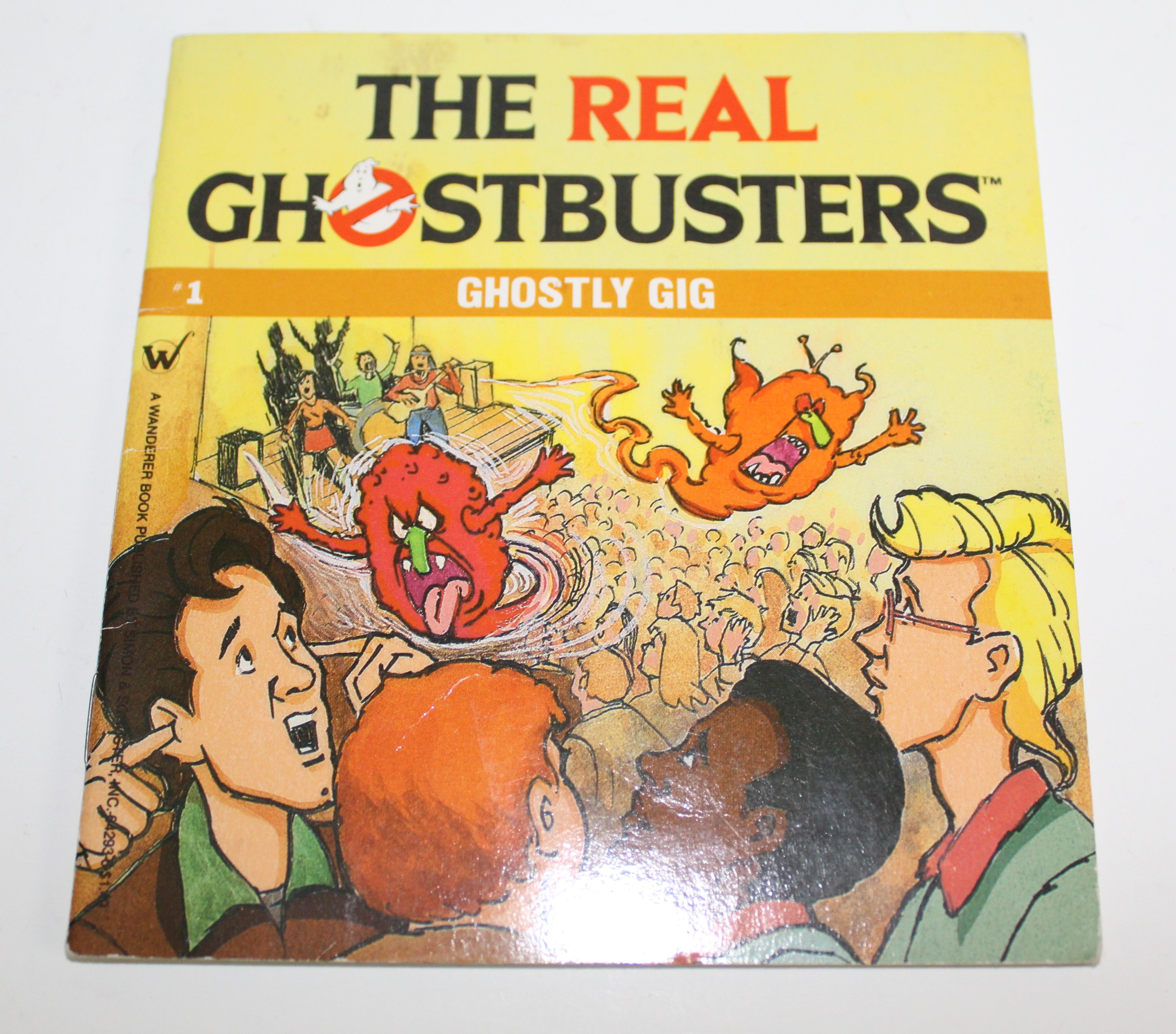 Real Ghostbusters Ghostly Gig Small Paperback Book Wanderer Books 1987
