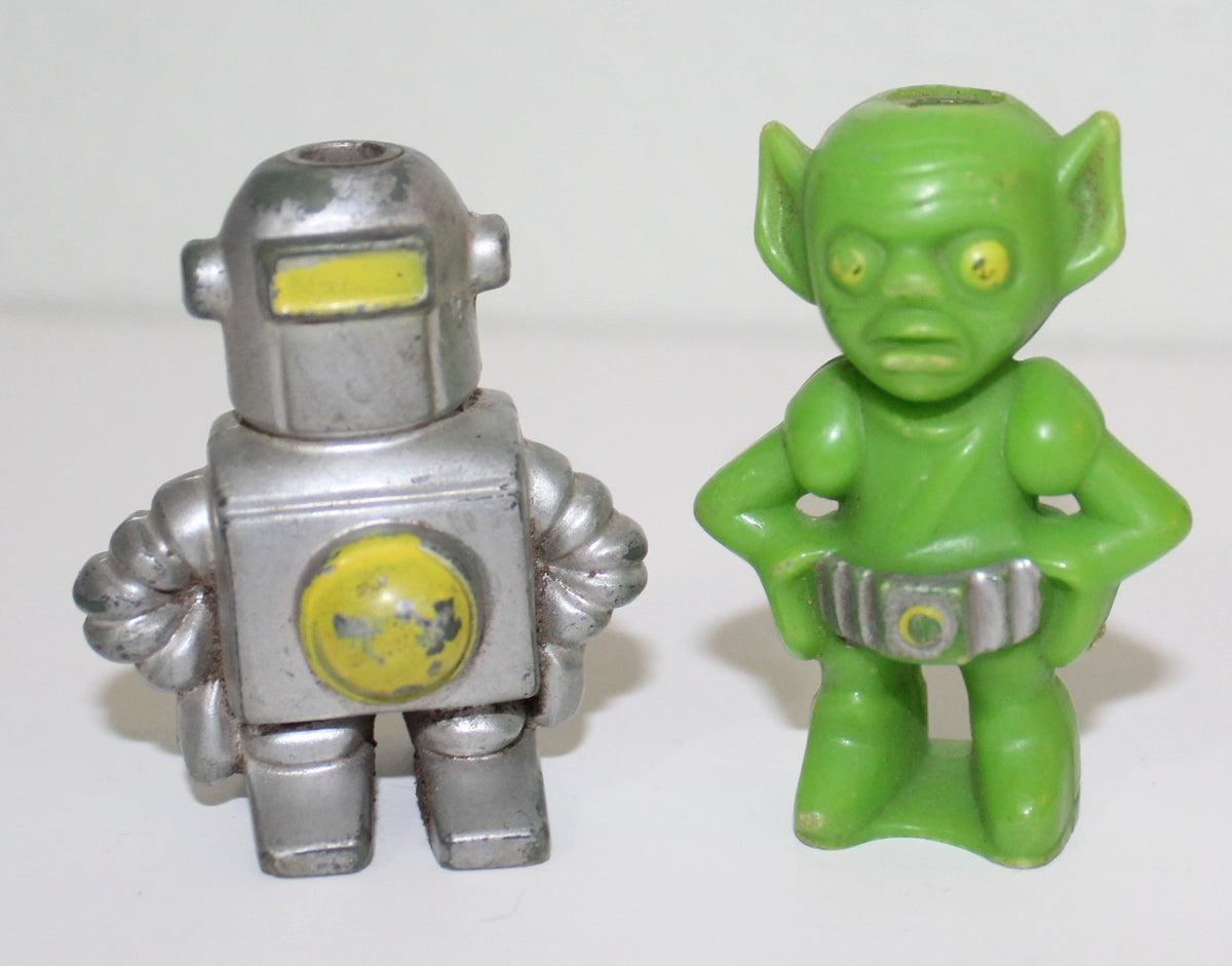 Alien and Robot Cake Toppers 1978 Wilton